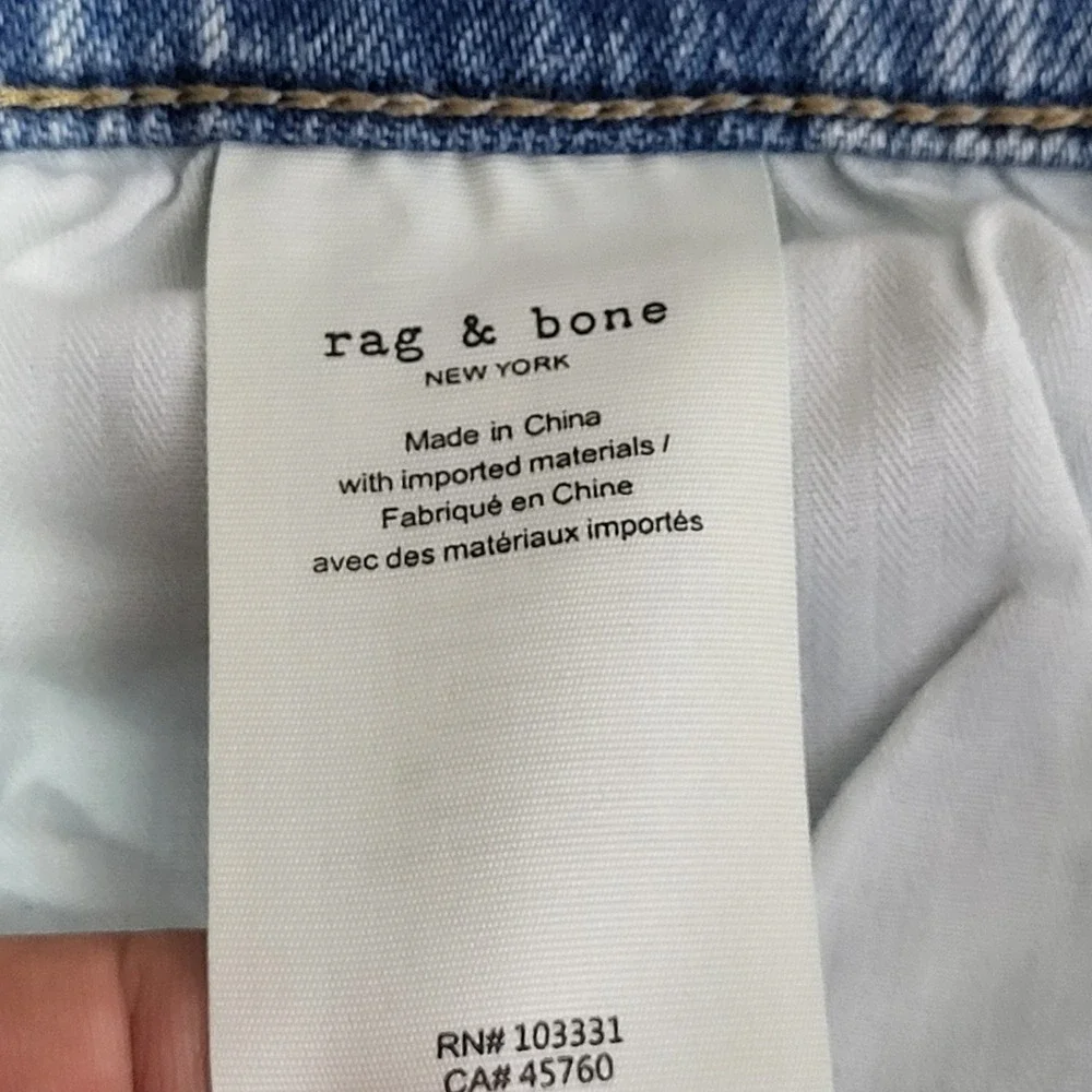 Rag & Bone Fit 2 Slim Jeans Mens 34x30 Light Wash Flynn Denim